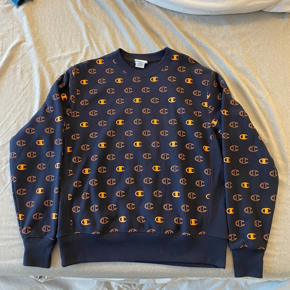Large champion crew neck sweater